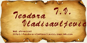 Teodora Vladisavljević vizit kartica